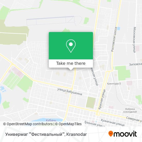 Универмаг ""Фестивальный"" map