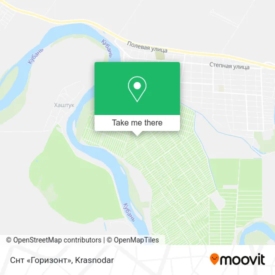 Снт «Горизонт» map