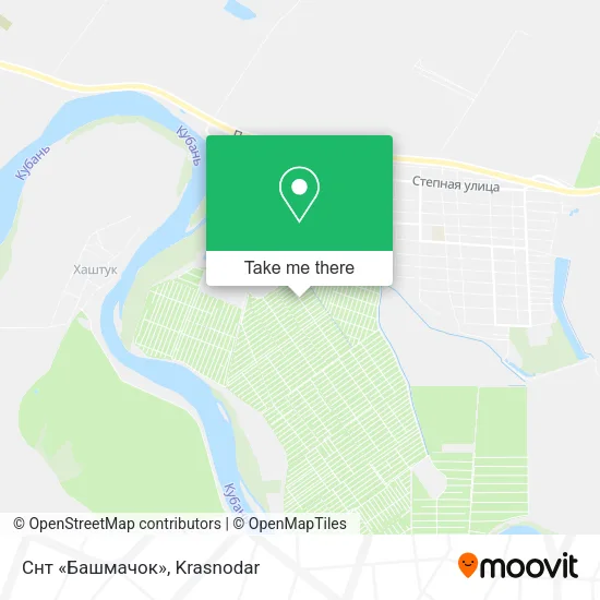 Снт «Башмачок» map