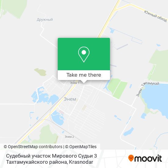 Судебный участок Мирового Судьи 3 Тахтамукайского района map