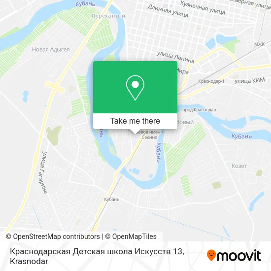 Краснодарская Детская школа Искусств 13 map