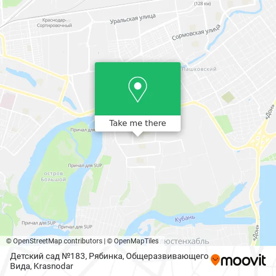 Детский сад №183, Рябинка, Общеразвивающего Вида map