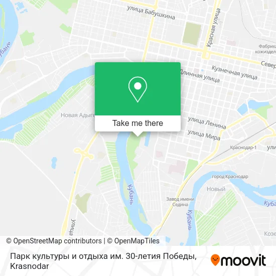 Парк культуры и отдыха им. 30-летия Победы map