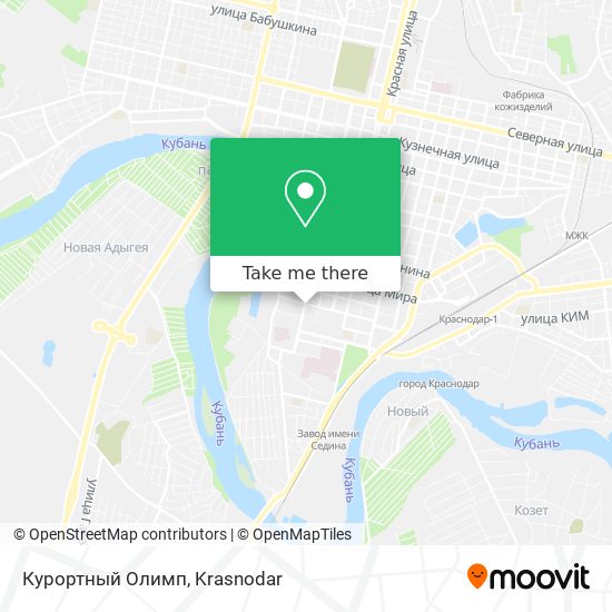 Курортный Олимп map