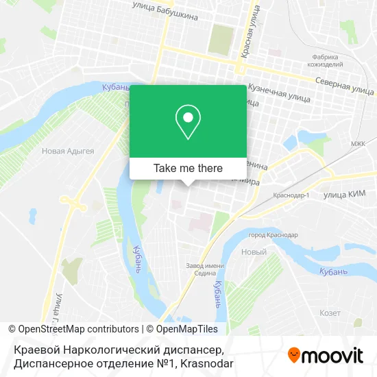 Краевой Наркологический диспансер, Диспансерное отделение №1 map