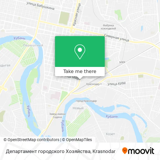 Департамент городского Хозяйства map