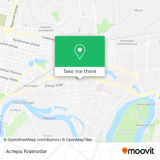 Астера map