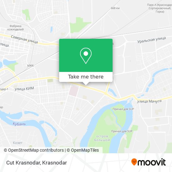 Cut Krasnodar map