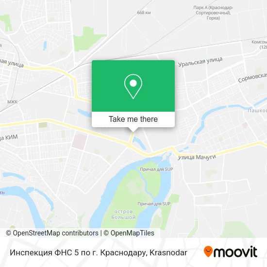 Инспекция ФНС 5 по г. Краснодару map