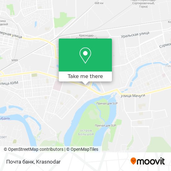 Почта банк map