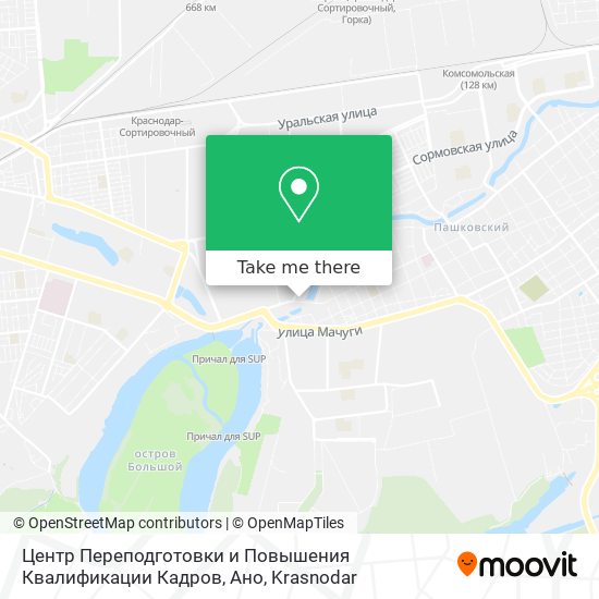 Центр Переподготовки и Повышения Квалификации Кадров, Ано map