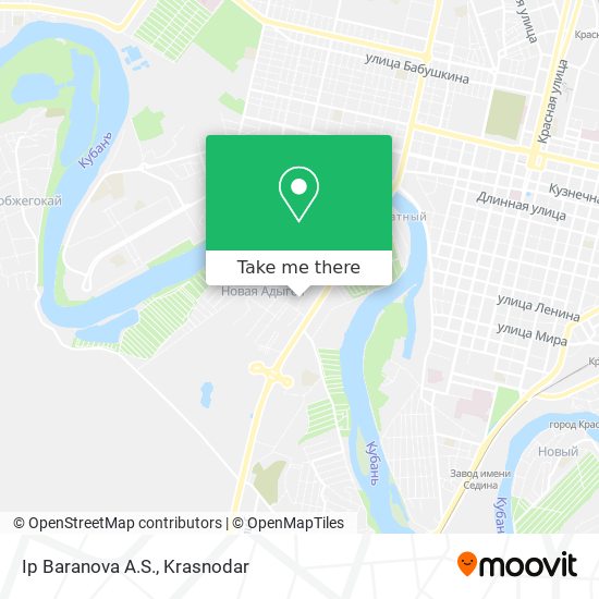 Ip Baranova A.S. map