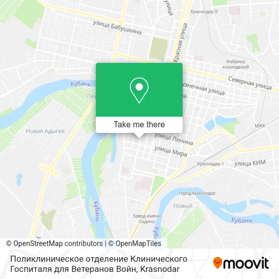 Поликлиническое отделение Клинического Госпиталя для Ветеранов Войн map