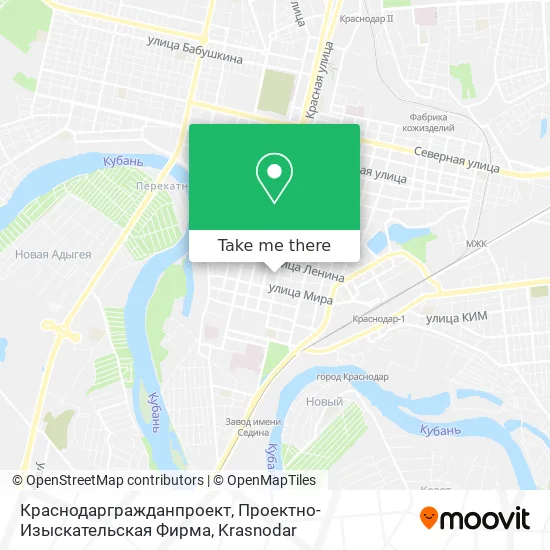 Краснодаргражданпроект, Проектно-Изыскательская Фирма map