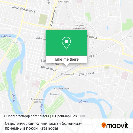 Отделенческая Клиническая больница-приёмный покой map