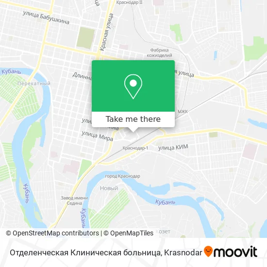 Отделенческая Клиническая больница map