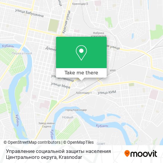 Управление социальной защиты населения Центрального округа map