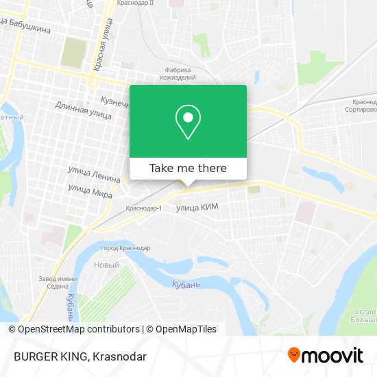 BURGER KING map