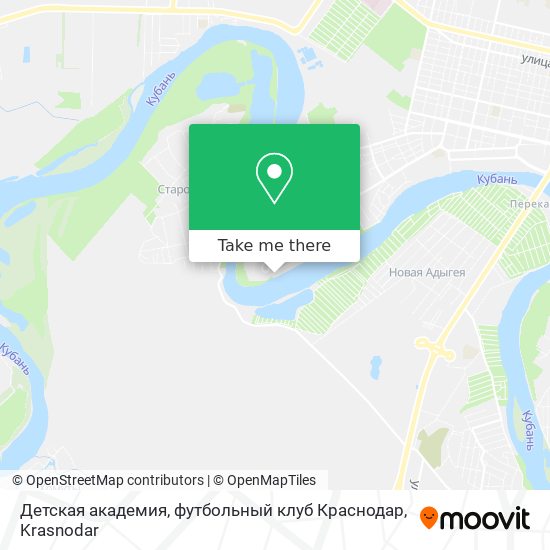 Детская академия, футбольный клуб Краснодар map