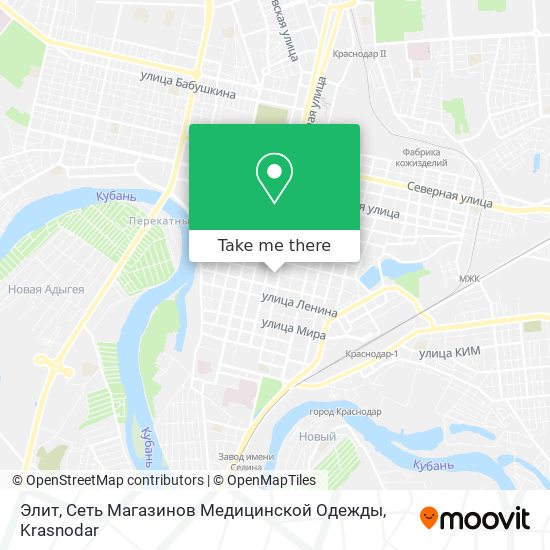 Элит, Сеть Магазинов Медицинской Одежды map