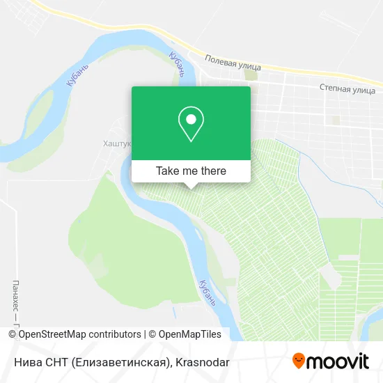 Нива СНТ (Елизаветинская) map