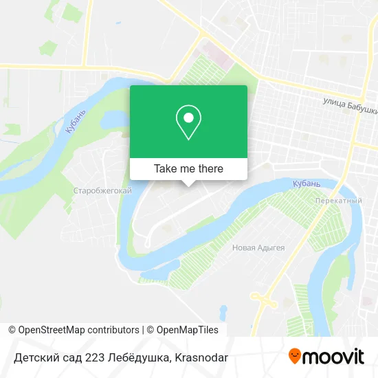 Детский сад 223 Лебёдушка map