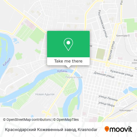 Краснодарский Кожевенный завод map