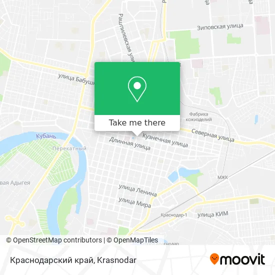 Краснодарский край map
