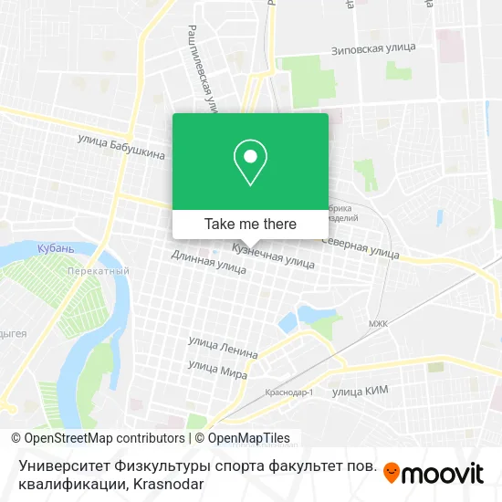 Университет Физкультуры спорта факультет пов. квалификации map