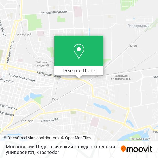 Московский Педагогический Государственный университет map