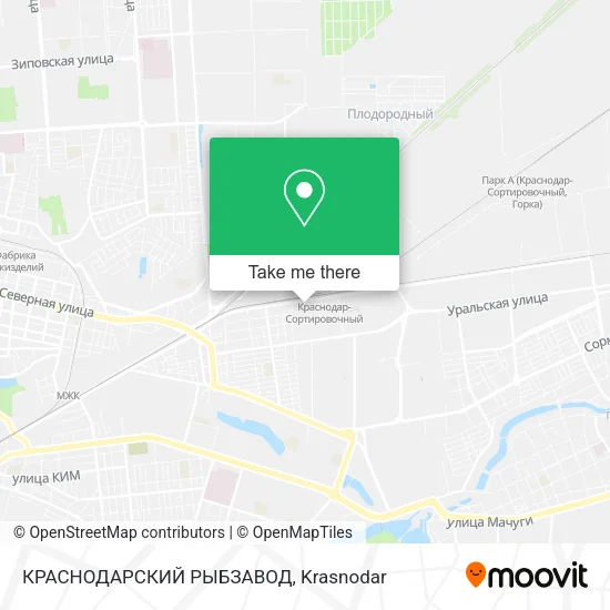 КРАСНОДАРСКИЙ РЫБЗАВОД map