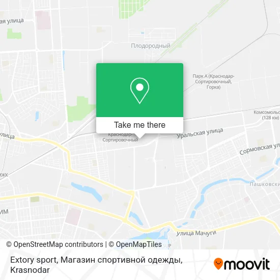 Extory sport, Магазин спортивной одежды map