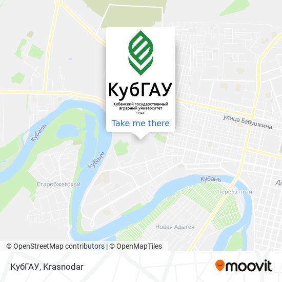 КубГАУ map