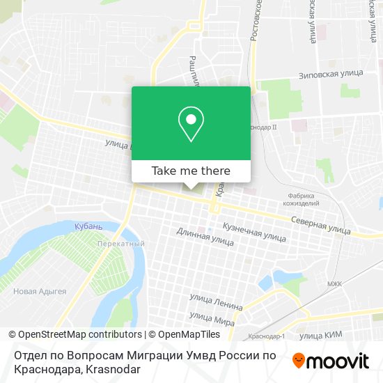 Отдел по Вопросам Миграции Умвд России по Краснодара map
