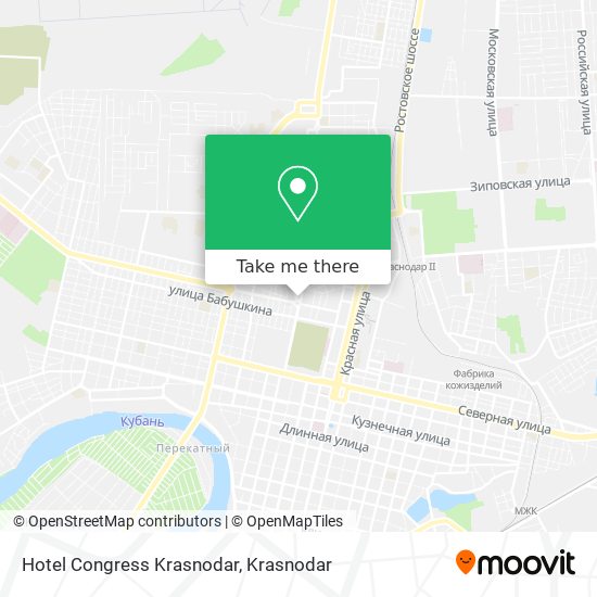 Hotel Congress Krasnodar map