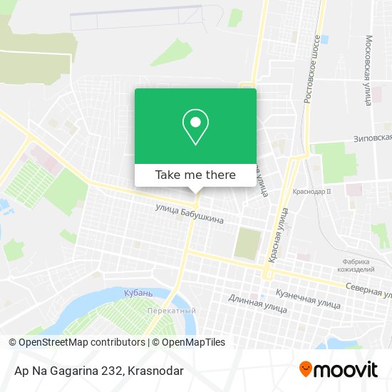 Ap Na Gagarina 232 map