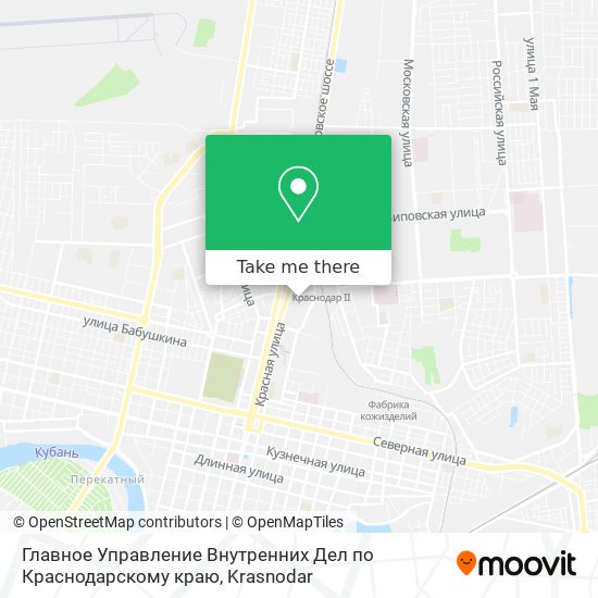 Главное Управление Внутренних Дел по Краснодарскому краю map