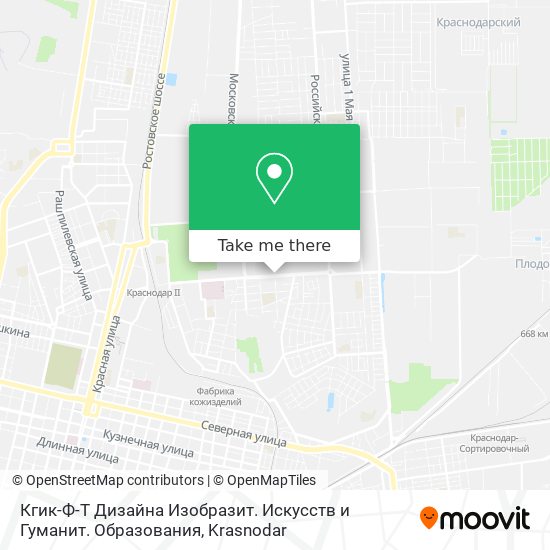 Кгик-Ф-Т Дизайна Изобразит. Искусств и Гуманит. Образования map