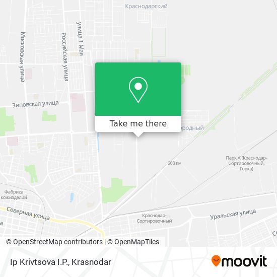 Ip Krivtsova I.P. map