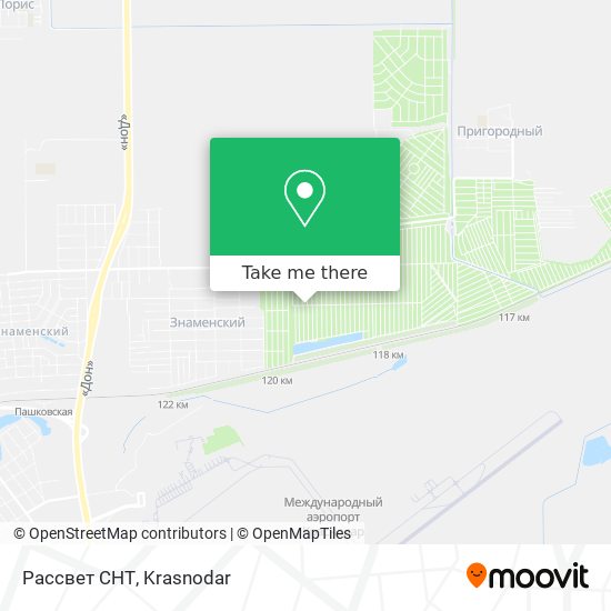Рассвет СНТ map