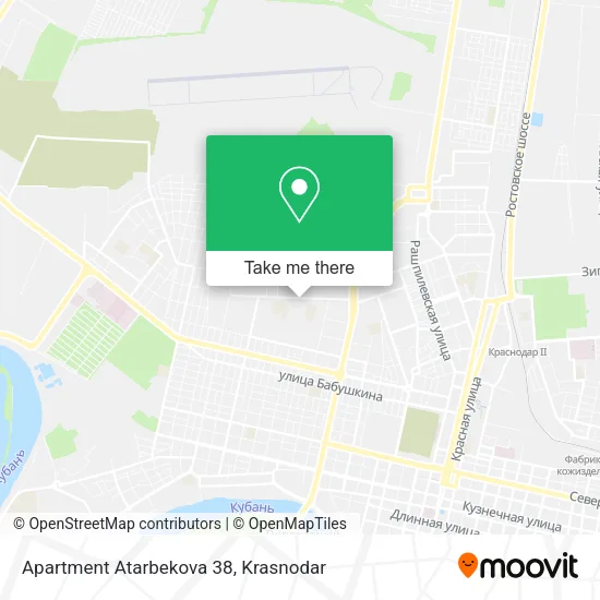 Apartment Atarbekova 38 map