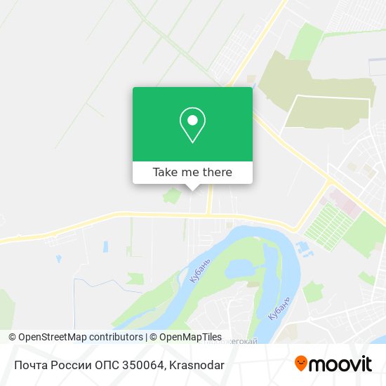 Почта России ОПС 350064 map