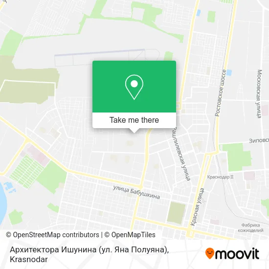 Архитектора Ишунина (ул. Яна Полуяна) map
