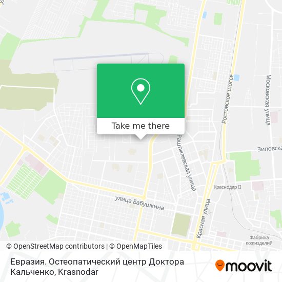 Евразия. Остеопатический центр Доктора Кальченко map