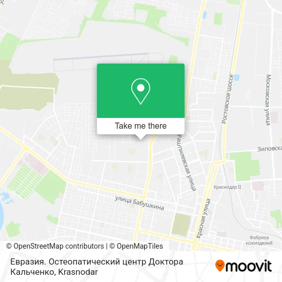 Евразия. Остеопатический центр Доктора Кальченко map