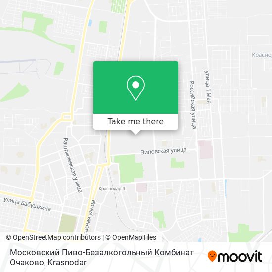 Московский Пиво-Безалкогольный Комбинат Очаково map