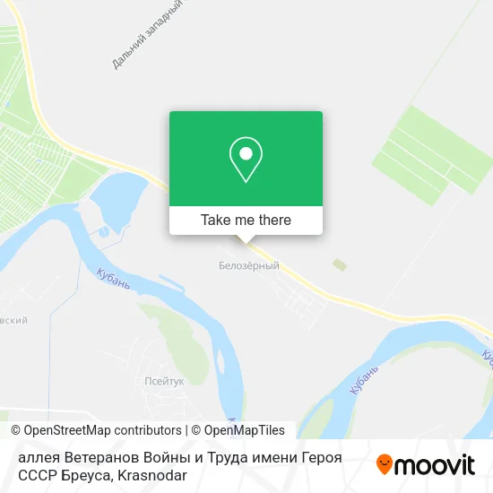 аллея Ветеранов Войны и Труда имени Героя СССР Бреуса map