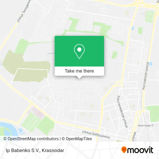 Ip Babenko S.V. map