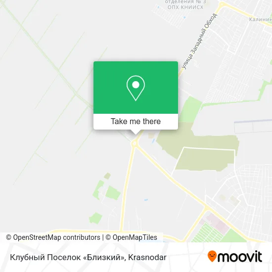 Клубный Поселок «Близкий» map