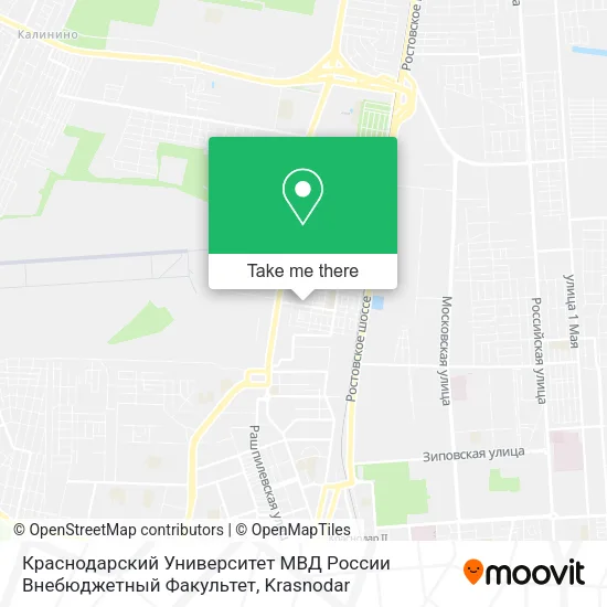 Краснодарский Университет МВД России Внебюджетный Факультет map